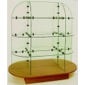 Glass display cab Collapsible Square Curved Rectangle piece